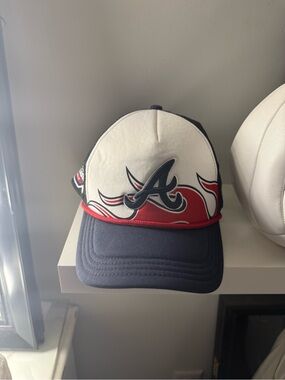 Others Follow White Navy Red Atlanta A-Traditional Baseball Cap
